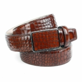 Anthoni Crown Ledergürtel mit Reptilienmuster