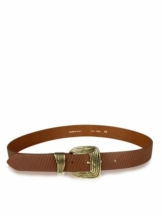 COLLEZIONE ALESSANDRO Ledergürtel »Linda« geprägtes Material und antikgoldenem Metall