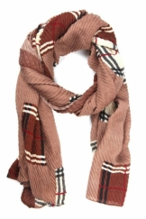 COLLEZIONE ALESSANDRO Modeschal »Allyssa«, (1-St), plissiert mit teilweise Karomuster