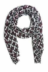 COLLEZIONE ALESSANDRO Modeschal »Findus«, (1-St), mit geometrischen Formen und dezentem Leodruck