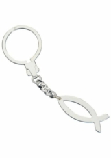 JOBO Schlüsselanhänger »Anhänger Ichthys«, 925 Silber