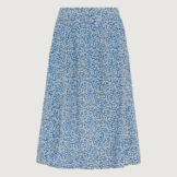 Leichter A-Linien-Rock mit Millefleurs-Print