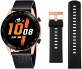 Lotus 50025/1 Smartwatch Set, 2-tlg., mit Wechselarmband aus schwarzem Silikon