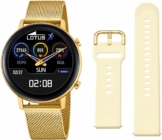 Lotus 50041/1 Smartwatch Set, 2-tlg., mit Wechselarmband aus cremefb. Silikon