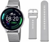 Lotus Smartime, 50014/1 Smartwatch (RTOS) Set, 2-tlg., Mit hellgrauem Silikon-Wechselarmband