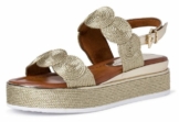 MARCO TOZZI Keilsandalette im trendigen Metallic-Look