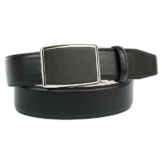 Anthoni Crown Ledergürtel in schwarz mit Automatik Schließe