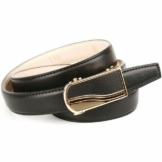 Anthoni Crown Ledergürtel in schwarz mit Automatik Schließe in dekorativem Muster