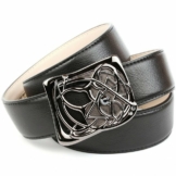 Anthoni Crown Ledergürtel mit Designer Schließe