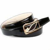 Anthoni Crown Ledergürtel Traumhafter Automatik Lackgürtel in schwarz