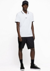 BOSS Poloshirt »PChup« mit Logo-Schriftzug vorne