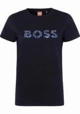 BOSS T-Shirt »C_Elogo_Filled« aus 60% zertifizierter Bio-Baumwolle