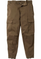 BOSS Cargohose »Sisla« mit Steppnaht und Volumenfalte im Kniebereich