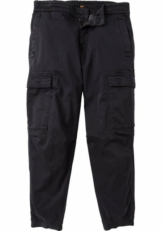 BOSS Cargohose »Sisla« mit Steppnaht und Volumenfalte im Kniebereich