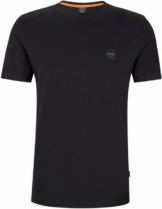 BOSS Kurzarmshirt »Tales« aus Baumwoll-Jersey mit Logo-Aufnäher