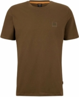 BOSS Kurzarmshirt »Tales« aus Baumwoll-Jersey mit Logo-Aufnäher