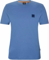 BOSS Kurzarmshirt »Tales« aus Baumwoll-Jersey mit Logo-Aufnäher