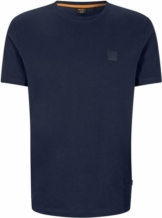 BOSS Kurzarmshirt »Tales« aus Baumwoll-Jersey mit Logo-Aufnäher
