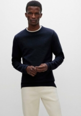 BOSS Langarmshirt mit Blende