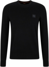 BOSS Rundhalspullover »Kanovano« mit Logo auf der Brust