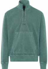 BOSS Sweatshirt (1-tlg) mit gerippten Partien an den Seiten
