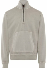 BOSS Sweatshirt (1-tlg) mit gerippten Partien an den Seiten