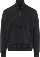 BOSS Sweatshirt (1-tlg) mit gerippten Partien an den Seiten