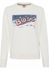 BOSS Sweatshirt »C_Elaboss_Motive« (1-tlg) mit Statement-Spruch auf der Brust