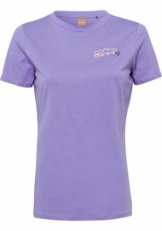 BOSS T-Shirt »C_Elogo_Motive« mit Applikationen auf der Vorderseite