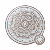 COLOUR CLASH In- & Outdoor-Teppich Flora Ø150cm