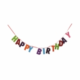 PARTY Girlande Filz "Happy Birthday"" Länge 143cm"