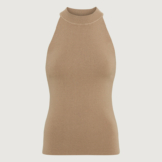 Stricktop in EcoVero™-Viskosequalität mit Stehkragen