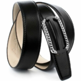 Anthoni Crown Ledergürtel mit Fashion-Koppelschließe, Schließe mit Unterführung