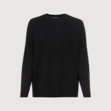 Gecroppter Fledermauspullover in Quer-Rippstrick