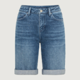Jeans-Bermudas aus Candiani Denim