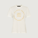 T-Shirt aus Baumwoll-Tencel™-Qualität mit Wording