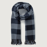 Winterschal mit Karodessin