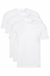 BOSS Kurzarmshirt »RN T-Shirt Crew Neck Unterziehshirt« (Dreierpack, 3-tlg., 3er-Pack) mit Logo-Stickerei