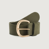 Breiter Veloursledergürtel