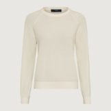 Raglanpullover in flauschigem Merinowolle-Mix