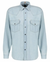 BOSS Jeanshemd Herren Jeanshemd LEBOP Relaxed Fit (1-tlg)