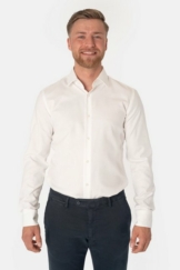 BOSS Langarmhemd Hank Vollzwirn Easy Iron