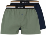 BOSS Pyjamashorts mit gestreiftem Bund