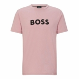 BOSS T-Shirt T-Shirt RN mit großem Markenprint auf der Brust
