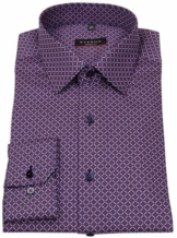 Eterna Langarmhemd Modern Fit leicht tailliert bügelfrei Kentkragen