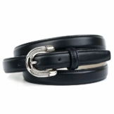 Anthoni Crown Ledergürtel in schmaler Form, zeitloses Design