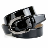 Anthoni Crown Ledergürtel mit Schließe mit feinem Metall-Netz