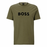 BOSS T-Shirt T-Shirt RN mit großem Markenprint auf der Brust