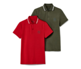 2 Kinder-Polo-Funktionsshirts