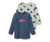 2 Kleinkind-Langarmshirts